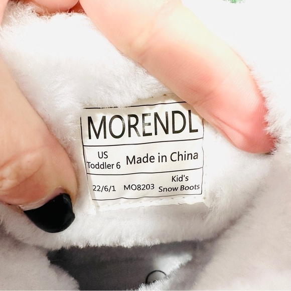 NWOT MORENDL Toddler Dinosaur Insulated Waterproof Insulated AntiSlip Snow Boots - Picture 7 of 10